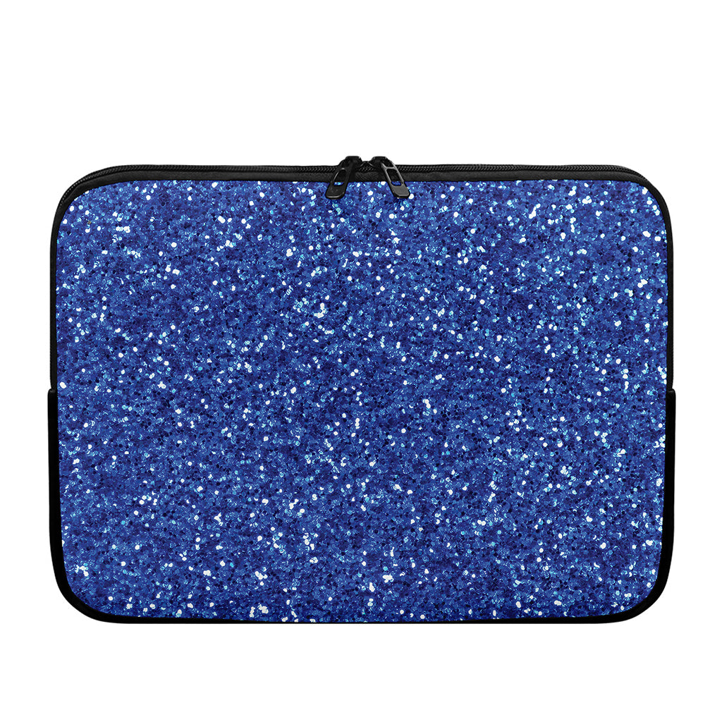 Blue (NOT Real) Glitter Print Laptop Sleeve