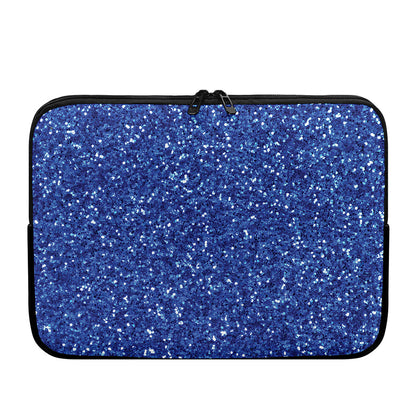 Blue (NOT Real) Glitter Print Laptop Sleeve