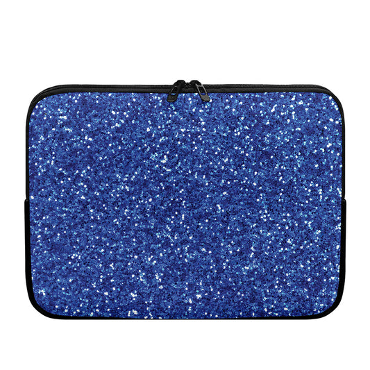 Blue (NOT Real) Glitter Print Laptop Sleeve