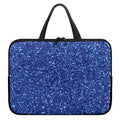 Blue (NOT Real) Glitter Print Laptop Sleeve With Handle