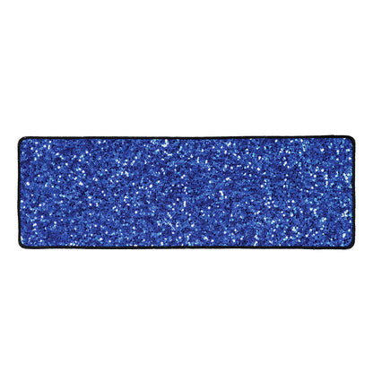 Blue (NOT Real) Glitter Print Long Kitchen Mat