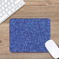 Blue (NOT Real) Glitter Print Mouse Pad