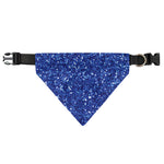 Blue (NOT Real) Glitter Print Over The Collar Dog Bandana