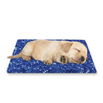 Blue (NOT Real) Glitter Print Pet Cooling Mat Cover