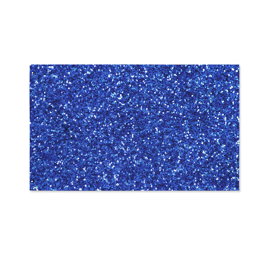 Blue (NOT Real) Glitter Print Polyester Flag