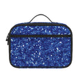 Blue (NOT Real) Glitter Print Portable Lunch Bag