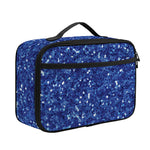 Blue (NOT Real) Glitter Print Portable Lunch Bag