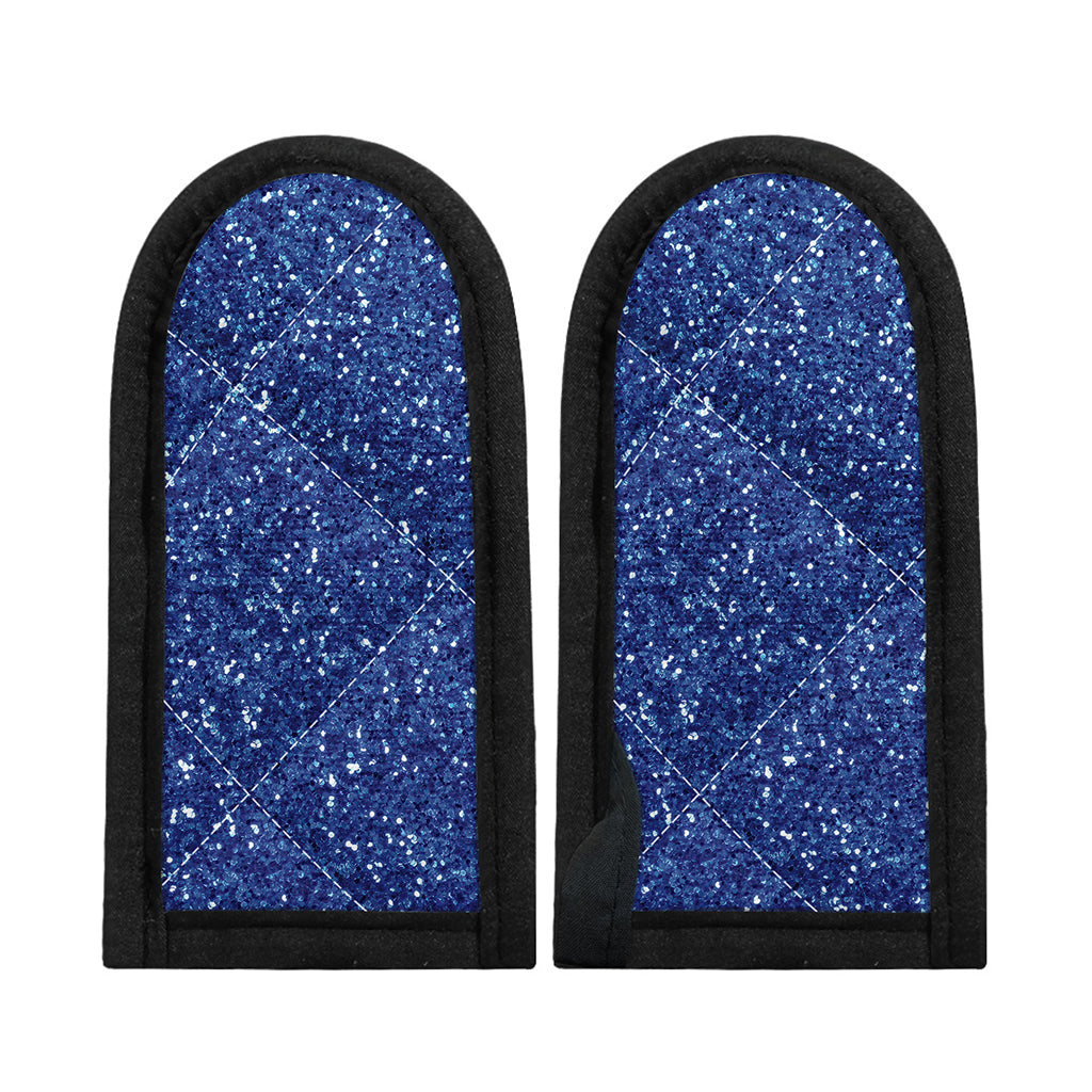 Blue (NOT Real) Glitter Print Skillet Handle Cover
