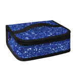 Blue (NOT Real) Glitter Print Small Lunch Bag