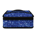 Blue (NOT Real) Glitter Print Small Lunch Bag