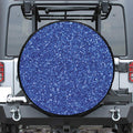 Blue (NOT Real) Glitter Print Tire Cover