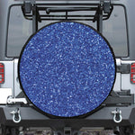 Blue (NOT Real) Glitter Print Tire Cover