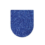 Blue (NOT Real) Glitter Print Toilet Lid Cover