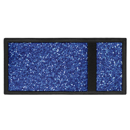 Blue (NOT Real) Glitter Print Trifold Wallet