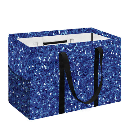 Blue (NOT Real) Glitter Print Utility Tote Bag