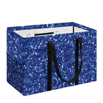 Blue (NOT Real) Glitter Print Utility Tote Bag