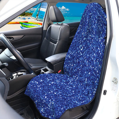 Blue (NOT Real) Glitter Print Waterproof Car Seat Cover