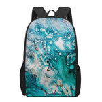 Blue Ocean Acid Melt Print 17 Inch Backpack