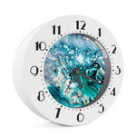 Blue Ocean Acid Melt Print Alarm Clock