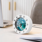 Blue Ocean Acid Melt Print Alarm Clock