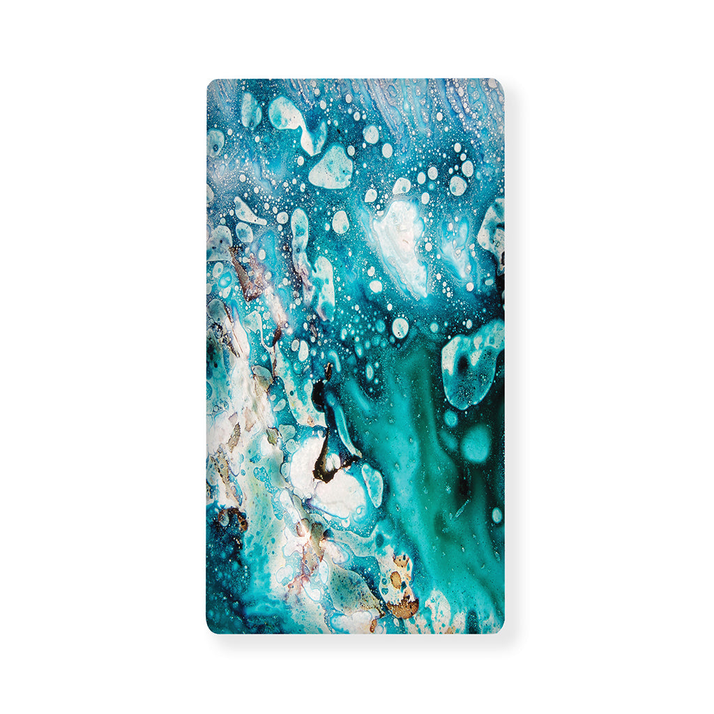 Blue Ocean Acid Melt Print Baby Crib Sheet