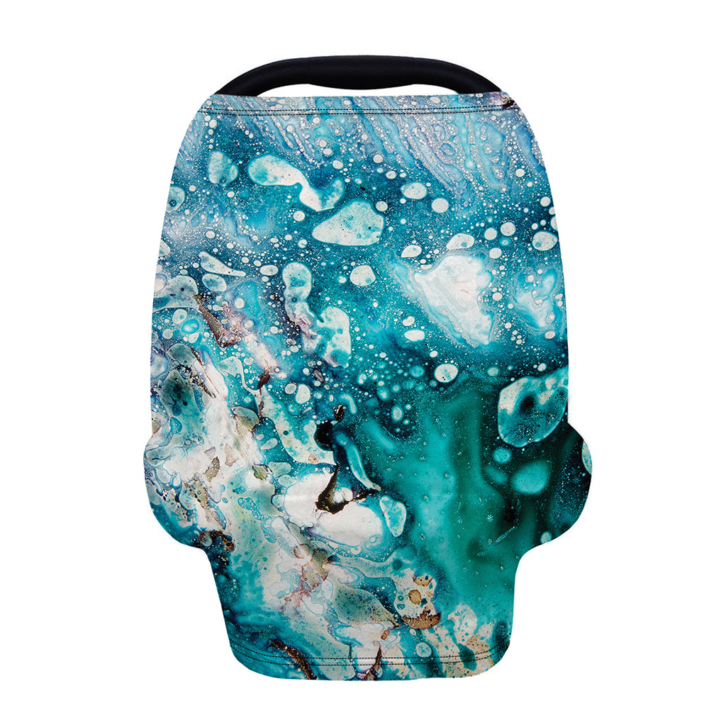 Blue Ocean Acid Melt Print Baby Seat Cover
