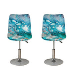 Blue Ocean Acid Melt Print Bar Stool Covers