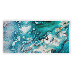 Blue Ocean Acid Melt Print Beach Towel