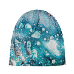 Blue Ocean Acid Melt Print Beanie