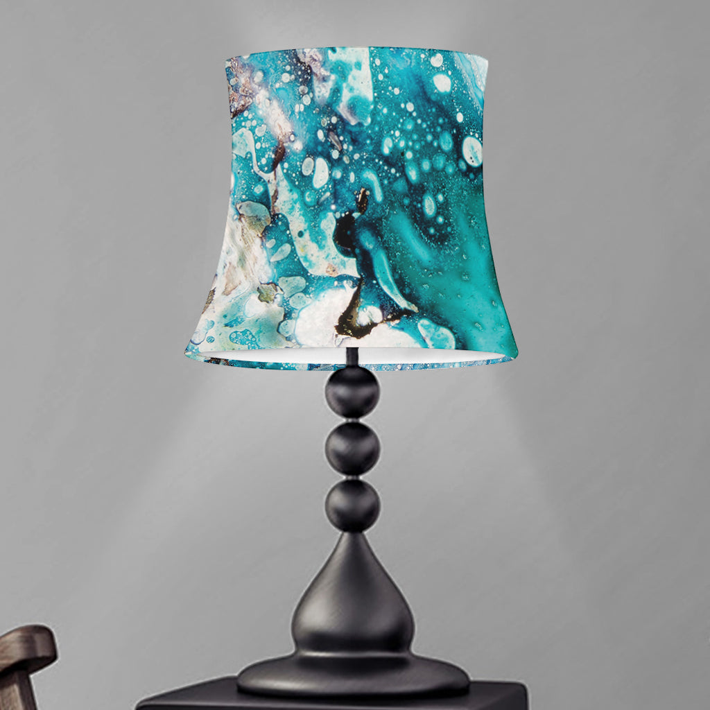 Blue Ocean Acid Melt Print Bell Lamp Shade