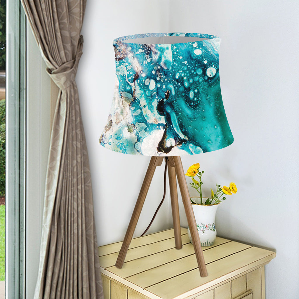 Blue Ocean Acid Melt Print Bell Lamp Shade