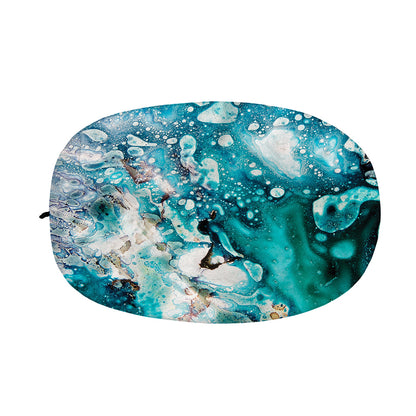 Blue Ocean Acid Melt Print Car Side Mirror Covers