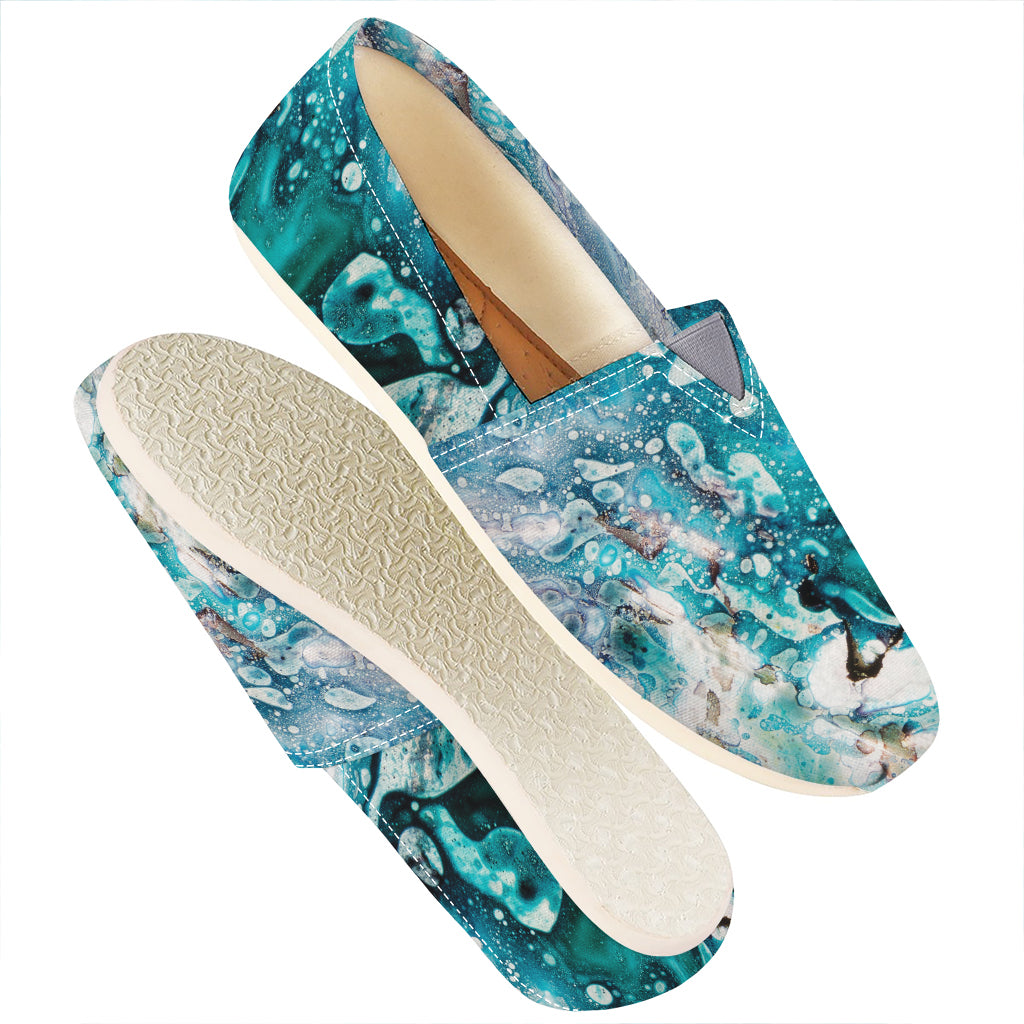 Blue Ocean Acid Melt Print Casual Shoes