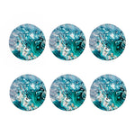 Blue Ocean Acid Melt Print Coaster Set