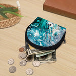 Blue Ocean Acid Melt Print Coin Purse