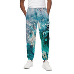Blue Ocean Acid Melt Print Cotton Pants