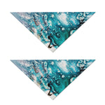 Blue Ocean Acid Melt Print Dog Bandana