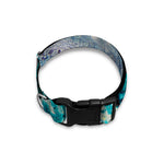 Blue Ocean Acid Melt Print Dog Collar