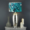 Blue Ocean Acid Melt Print Drum Lamp Shade