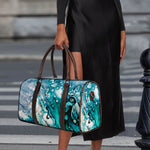 Blue Ocean Acid Melt Print Duffle Bag