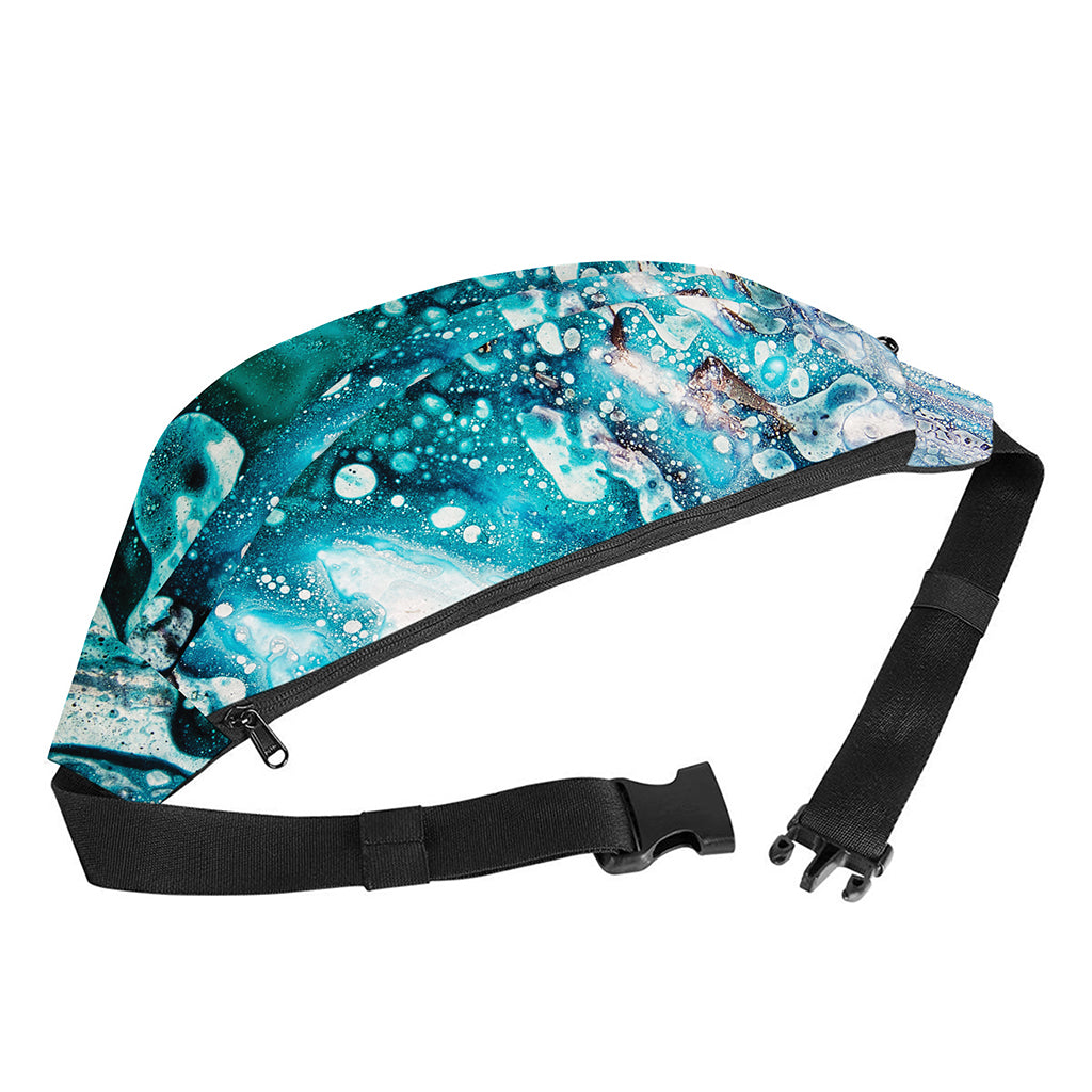 Blue Ocean Acid Melt Print Fanny Pack