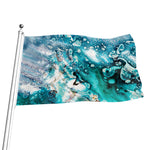 Blue Ocean Acid Melt Print Flag