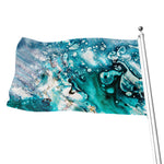 Blue Ocean Acid Melt Print Flag
