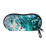 Blue Ocean Acid Melt Print Glasses Case