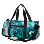 Blue Ocean Acid Melt Print Gym Bag