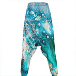 Blue Ocean Acid Melt Print Hammer Pants