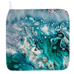 Blue Ocean Acid Melt Print Hand Towel