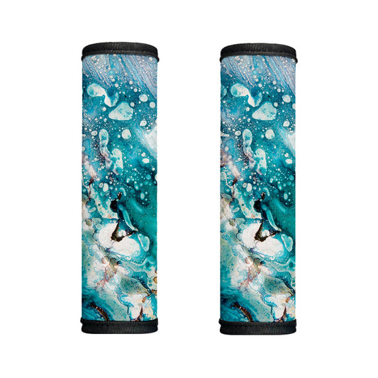 Blue Ocean Acid Melt Print Handle Covers