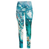 Blue Ocean Acid Melt Print High-Waisted Pocket Leggings