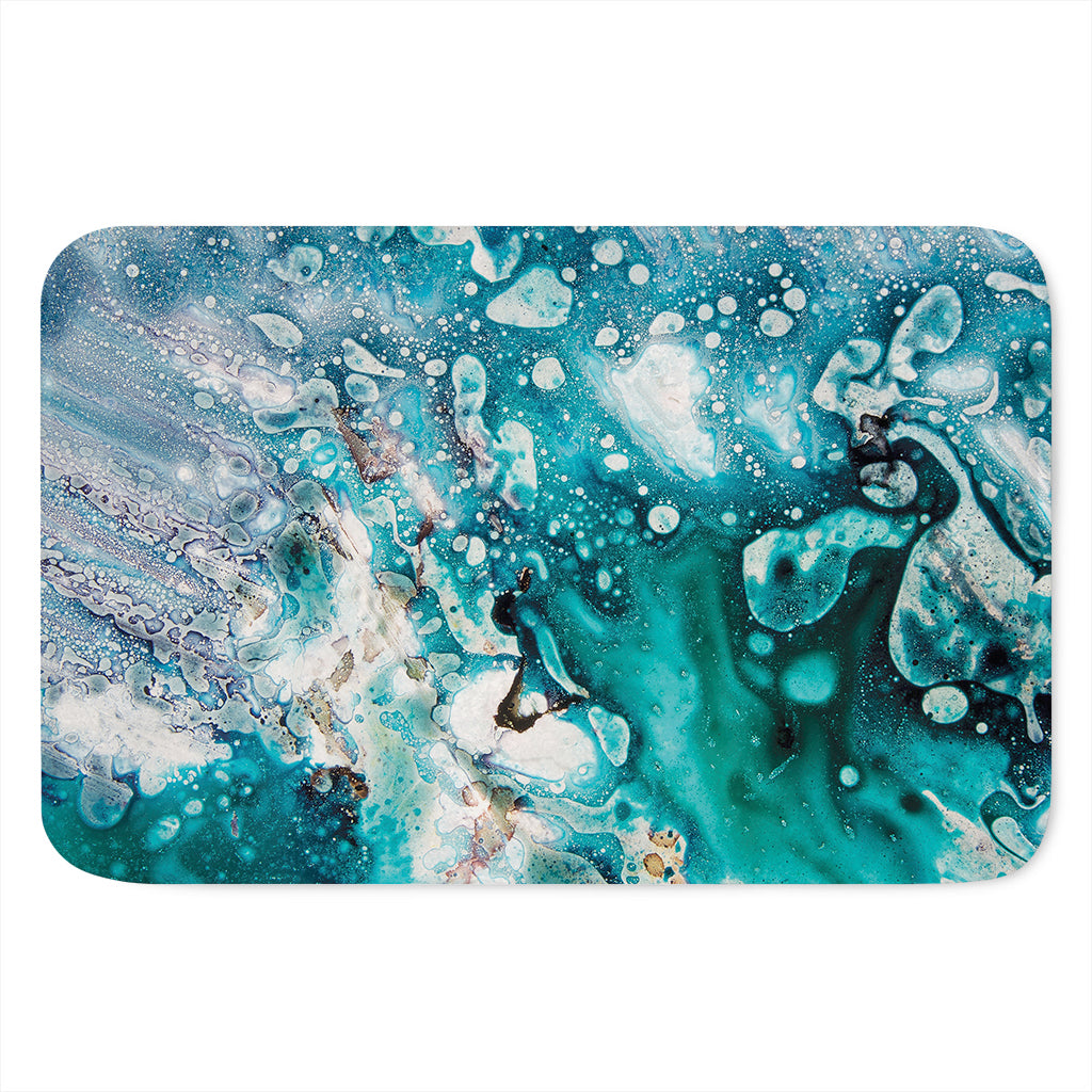 Blue Ocean Acid Melt Print Indoor Door Mat